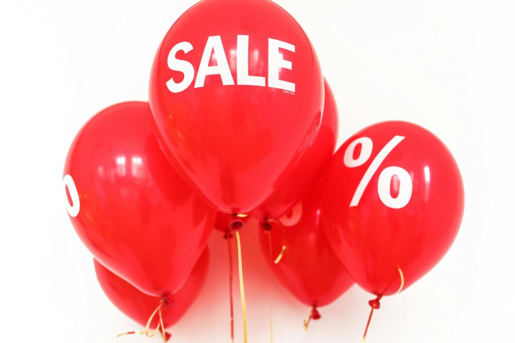 Scoor 50% korting! Ballonnen met sale